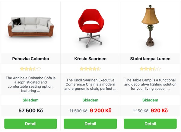 Product Widgets: šablóna porovnanie produktov